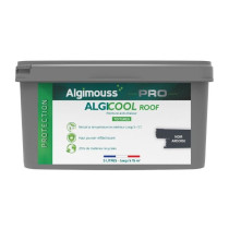 Peinture Anti-chaleur pour Toiture Algicool Roof Noir 7024 Seau de 15L
