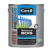 Peinture Bois Haute Performance Cecil PE B45 Rouge Basque Satin 0,5L