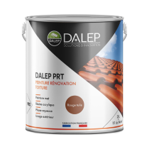 Peinture de Rénovation pour Toiture Dalep PRT Rouge Tuile, Seau de 3L