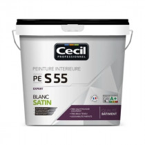 Peinture Intérieur Expert Cecil PE S55 Blanc Satin 10L