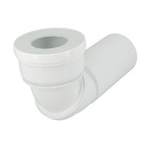 Pipe WC Orientable PVC Droite Coudée Nicoll PORTWC, Ø100mm