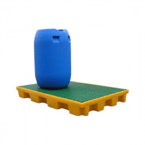 Plateforme Rétention 120l pour 1 Palette Caillebotis Plastique Engels