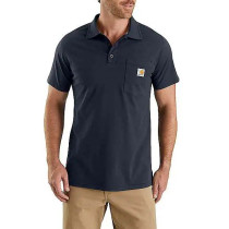 Polo Carhartt Force Cotton Delmont Pocket 103569 Navy