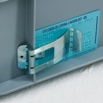 Porte-étiquette clipsable Galva Engels pour Bac plastique, 70 x 30 mm