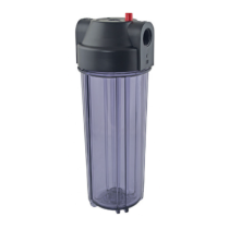 Porte-filtre à Eau 10" Aquapro AEG O2 E/S 3/4" Noir/Tranparent