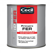 Primaire Metal Anti-Corrosion Cecil IP FER Gris Brillant 0,5L