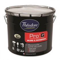 Peinture Monocouche Théolaur satin velours blanc, pot 8l