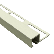 Profilé de Finition Carré Carrelage Alu 12 mm x 2,5 m, Beige Sablé