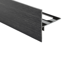 Profilé de Rive Alu pour Terrasse H 102mm x 2,5 m, Noir Brossé