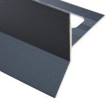 Profilé Goutte d'eau Aluminium Noir Mat pour Carrelage 21 mm x 2,5 m