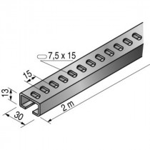 Profil en U pour Chemin de Câble 2000x30x13mm Niedax 448002