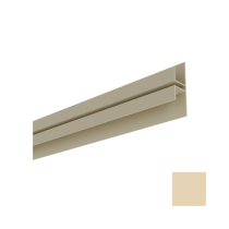 Raccord vertical pour Bardage MEP Isocel 75 x 21,4 mm Ambre Clair, 4 m