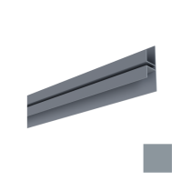Raccord vertical pour Bardage MEP Isocel 75 x 21,4 mm Gris Foncé, 4 m
