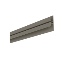 Raccord vertical pour Bardage MEP Isocel 75 x 21,4 mm Taupe, 4 m