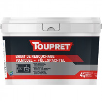Enduit de Rebouchage en Pâte Toupret Blanc Seau 4 kg