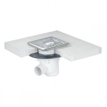 Receveur de douche italienne prêt à carreler Nicoll avec siphon
