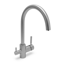Robinet Mitigeur 3 Voies Col de Cygne Gliano BR301, Nickel Brossé