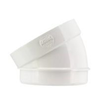 Secteur de Coude PVC à Coller NF 30° Nicoll ST3W Blanc, ⌀100mm