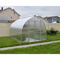 Serre de Jardin Polycarbonate Alu Canopia Bella Argent 8,4 m² Cloche