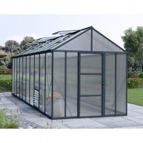 Serre de Jardin Polycarbonate Alu Canopia Glory 14,2 m² Anthracite