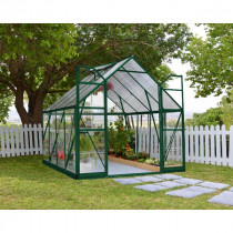 Serre de Jardin Polycarbonate Aluminium Canopia Balance 5,8 m² Vert