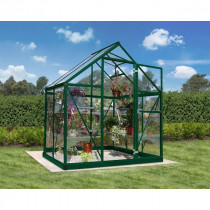 Serre de Jardin Polycarbonate Aluminium Canopia Harmony 2,2 m² Vert