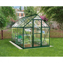 Serre de Jardin Polycarbonate Aluminium Canopia Harmony 5,4 m² Vert