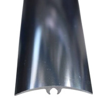 Seuil de Porte Réglable en Aluminium Chromé Brillant 30 mm x 1 m