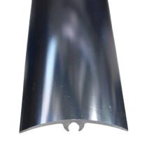 Seuil de Porte Réglable en Aluminium Chromé Brillant 42 mm x 2 m