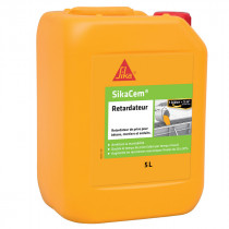 Retardateur Prise Béton et Mortier Sikacem, 20 litres