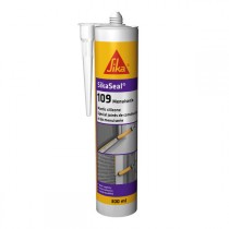 Mastic silicone SIKASEAL 109 Beige pour menuiserie, cartouche de 300 ml