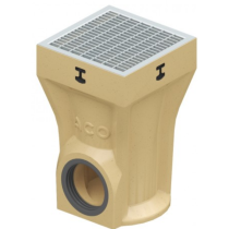 Siphon de Sol A15 ACO Europoint Grille Galva Caillebotis 25x25, H400mm