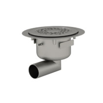 Siphon Inox Limatec ⌀215 mm à sortie latérale 50 mm pour Sol souple