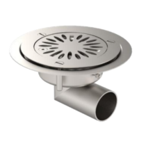 Siphon Inox Limatec Ø145 mm sortie latérale 40 mm pour sol souple