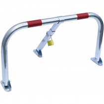 Barrière Parking Tube Acier avec Cadenas 755x370x405 mm Viso STOPCAR