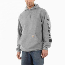 Sweat Capuche Carhartt Midw. Sleevelogo Hooded K288 Grey-Black