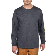 T-Shirt Carhartt Sleeve Logo L/S EK231 Carbon Heather