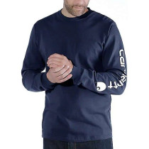 T-Shirt Carhartt Sleeve Logo L/S EK231 Navy
