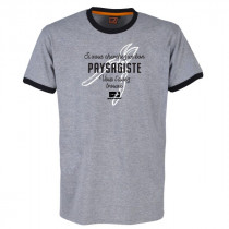 Tee-shirt Bosseur Paysagiste Gris Chiné