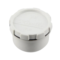 Tampon de Visite à Coller/Visser PVC NF Nicoll FFB Blanc, ⌀32mm