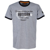 Tee-Shirt Bosseur Artisan Gris-Chiné