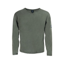 Tee-shirt Manches Longues Bosseur Henley Kaki
