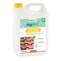 Traitement sans Biocide pour Toiture, Façade et Terrasse Algi-Vert 5L