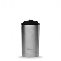 Travel Mug Isotherme Qwetch Originals Double Paroi 300 ml Inox Brossé