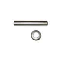Tube de Raccordement mural +Rosace pour Siphon Herbeau Nickel Brillant