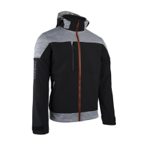 Veste de Travail Softshell Coverguard Banjo Noir/Gris Chiné