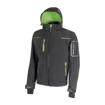 Veste Softshell à Capuche U-Power Space Asphalt Grey Green