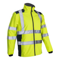 Veste Softshell Haute Visibilité Coverguard Kanpa Jaune Fluo