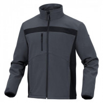 Veste Softshell Zippé DeltaPlus LULE2 Gris-Noir