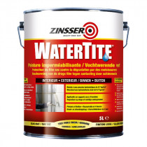 Peinture Imperméabilisante Blanche Watertite Zinsser 5 litres